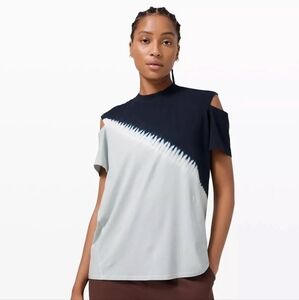 Lululemon All Yours Cut Out Short Sleeve High Contrast Tie Dye T-shirt Sz 8